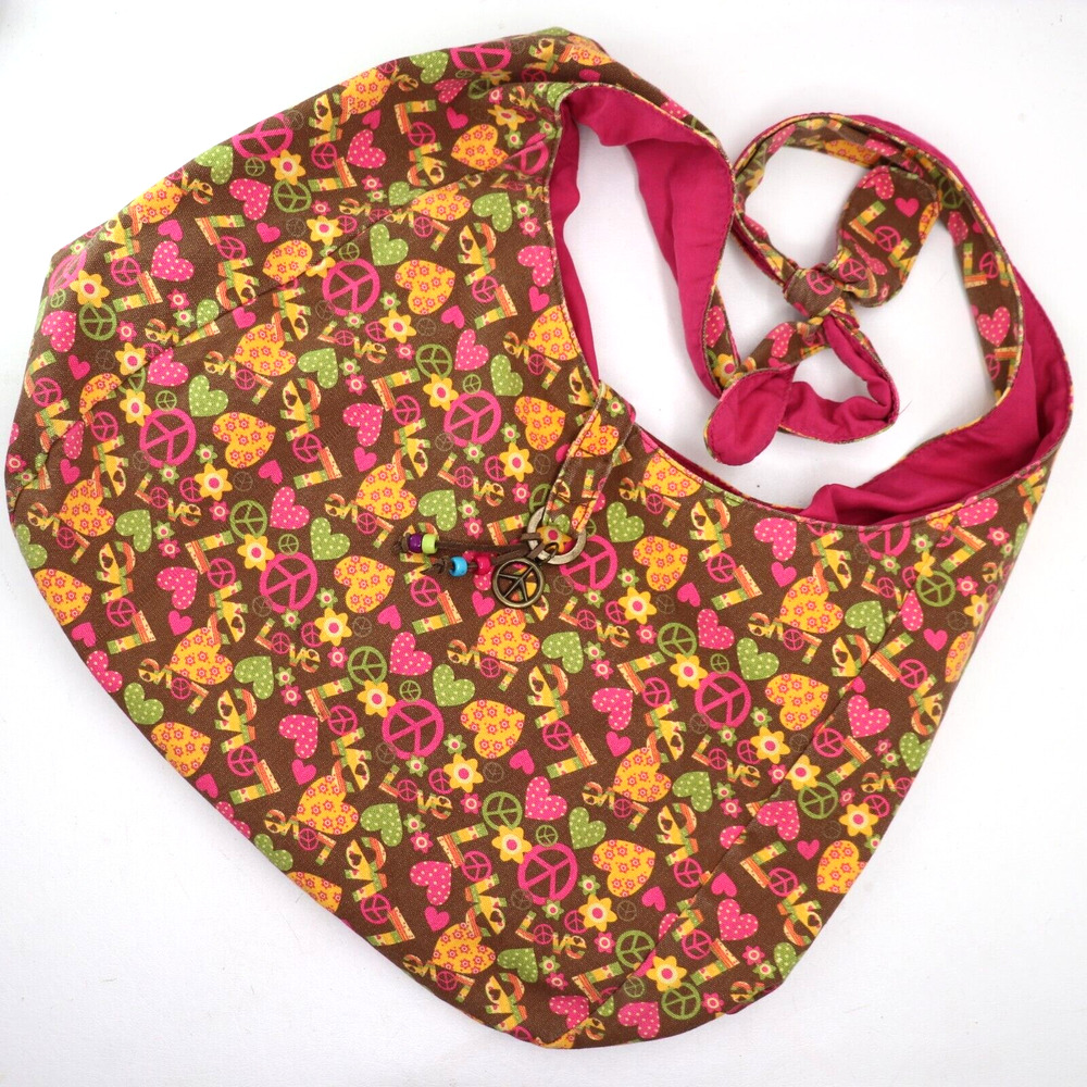 Arizona Jean Co Hobo Handbag Women L Multicolor Boho Lined Purse Shoulder Bag